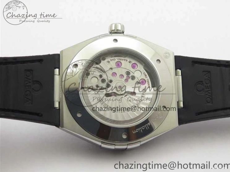 0419 Neat Constellation 131.33.41.21.03.001 SS TW Best Edition Black Dial On Gummy Strap A 7873